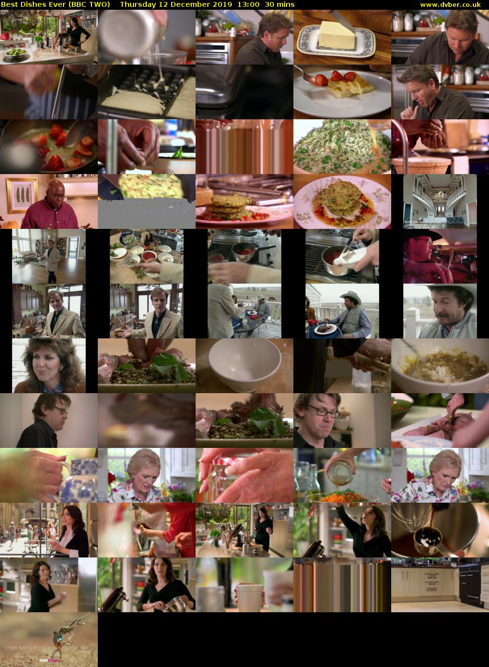 Best Dishes Ever (BBC TWO) Thursday 12 December 2019 13:00 - 13:30