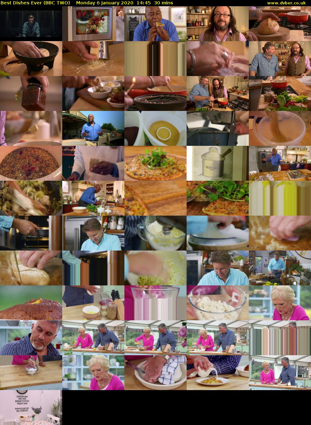 Best Dishes Ever (BBC TWO) Monday 6 January 2020 14:45 - 15:15