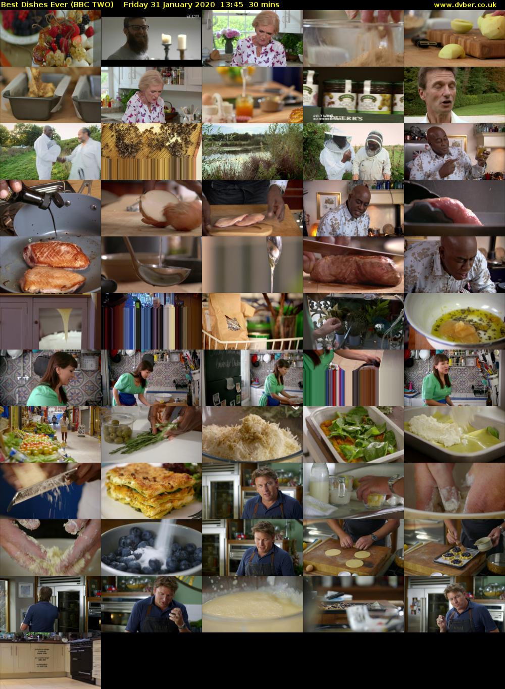 Best Dishes Ever (BBC TWO) Friday 31 January 2020 13:45 - 14:15