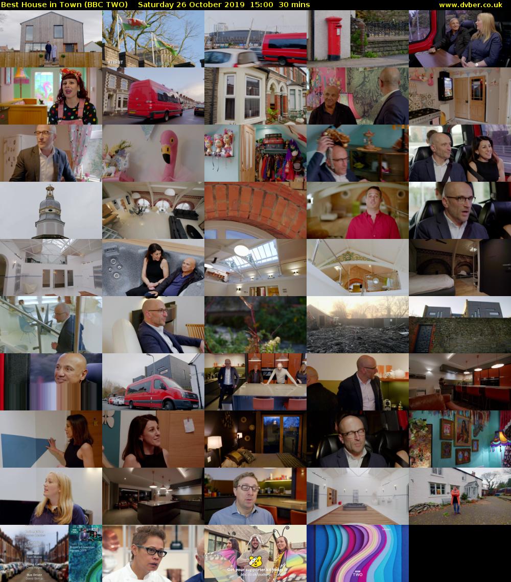 Best House in Town (BBC TWO) Saturday 26 October 2019 15:00 - 15:30