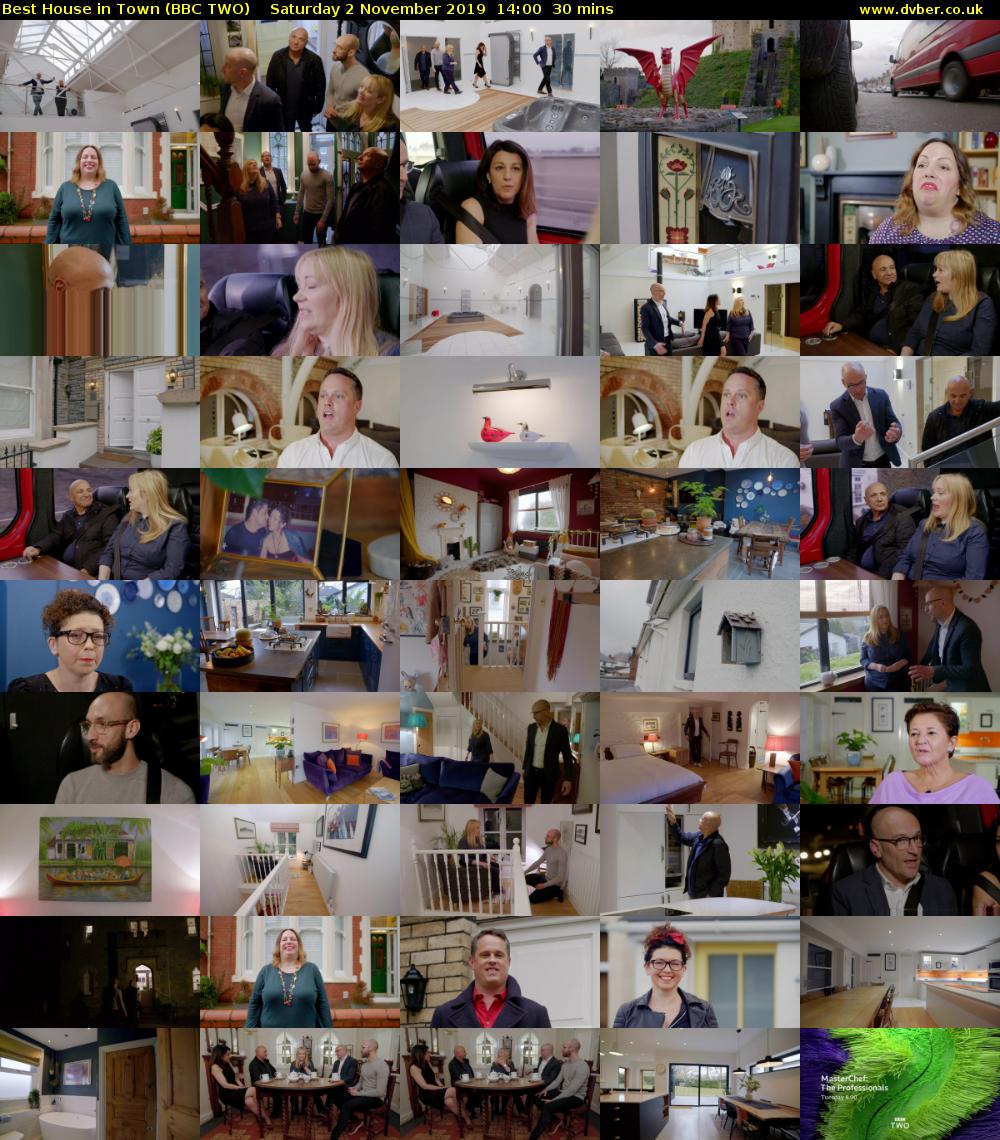 Best House in Town (BBC TWO) Saturday 2 November 2019 14:00 - 14:30