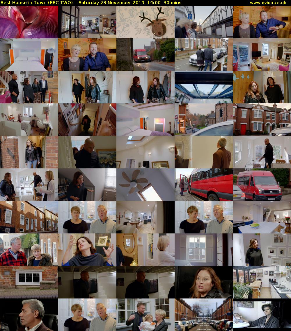 Best House in Town (BBC TWO) Saturday 23 November 2019 14:00 - 14:30