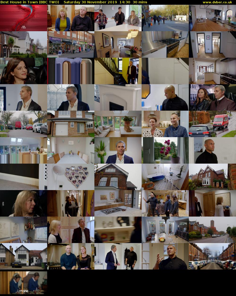 Best House in Town (BBC TWO) Saturday 30 November 2019 14:30 - 15:00