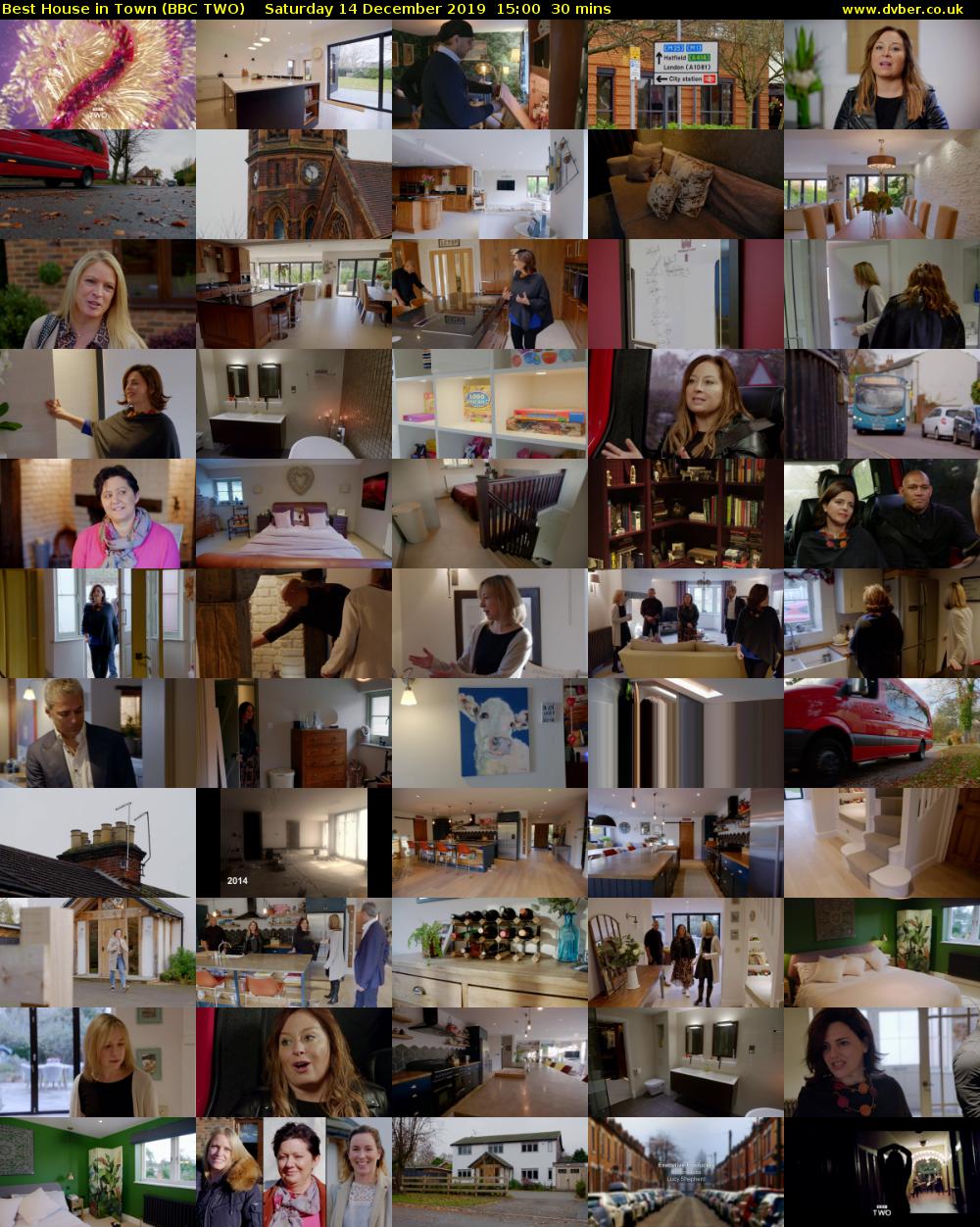 Best House in Town (BBC TWO) Saturday 14 December 2019 15:00 - 15:30
