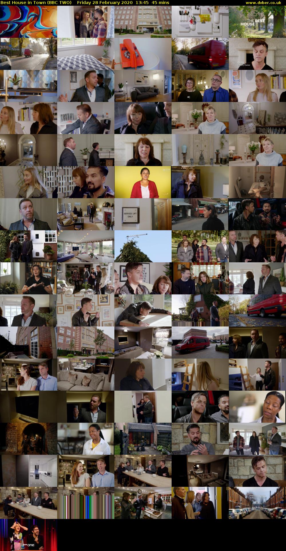 Best House in Town (BBC TWO) Friday 28 February 2020 13:45 - 14:30