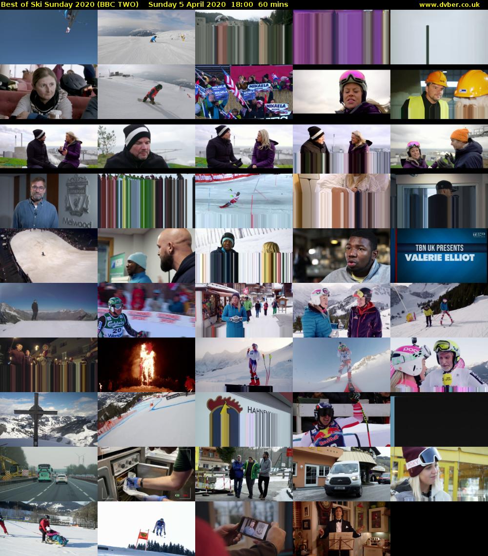 Best of Ski Sunday 2020 (BBC TWO) Sunday 5 April 2020 18:00 - 19:00