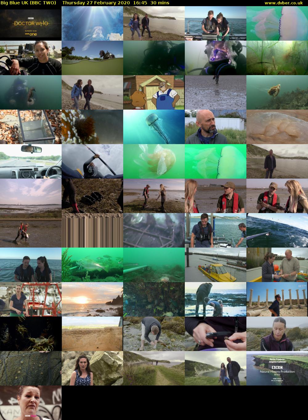 Big Blue UK (BBC TWO) Thursday 27 February 2020 16:45 - 17:15