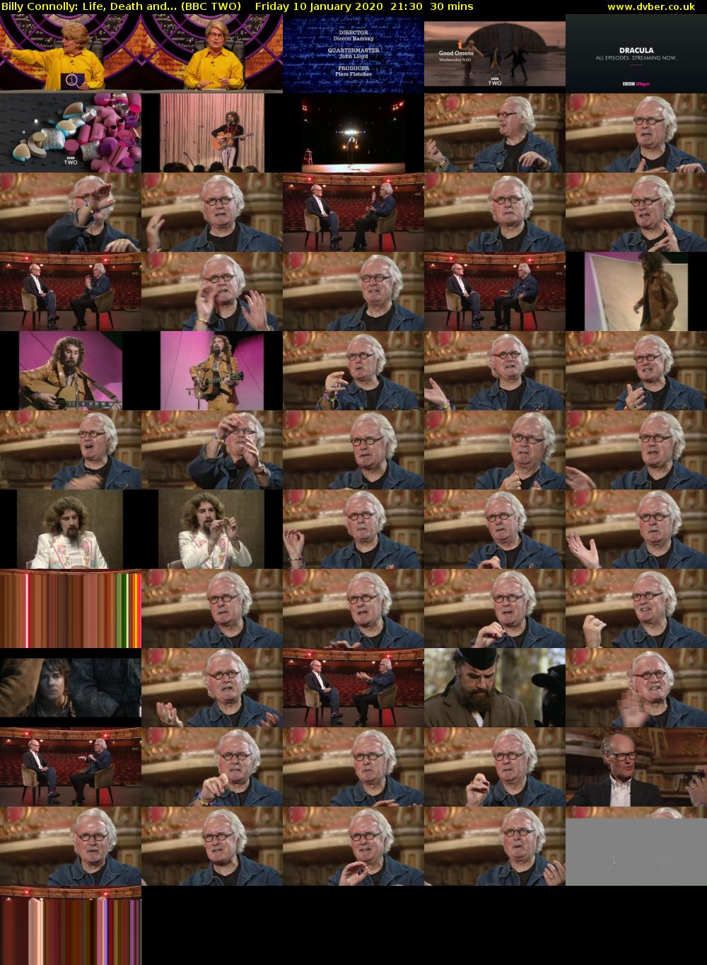 Billy Connolly: Life, Death and... (BBC TWO) Friday 10 January 2020 21:30 - 22:00