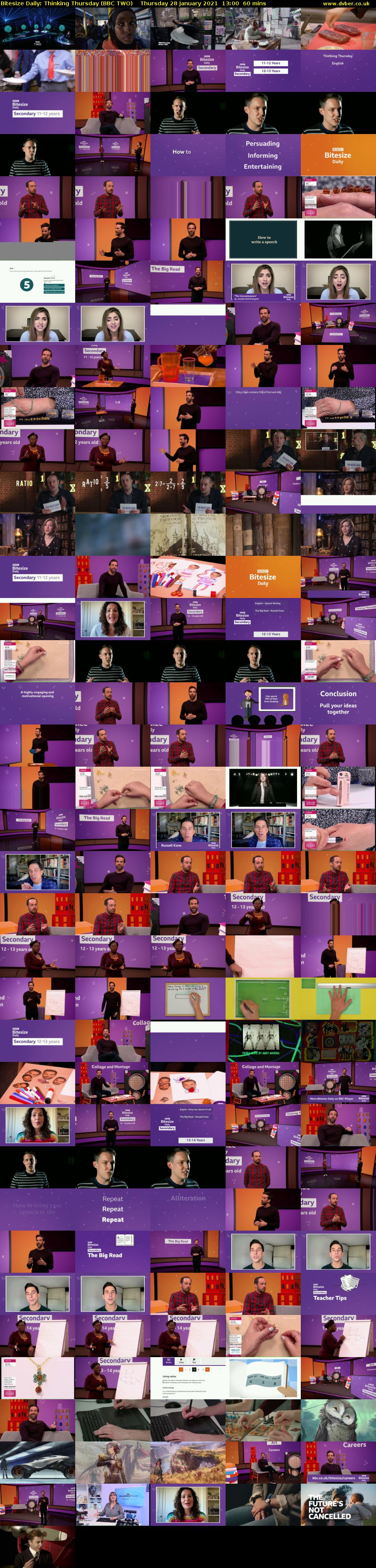 Bitesize Daily: Thinking Thursday (BBC TWO) Thursday 28 January 2021 13:00 - 14:00