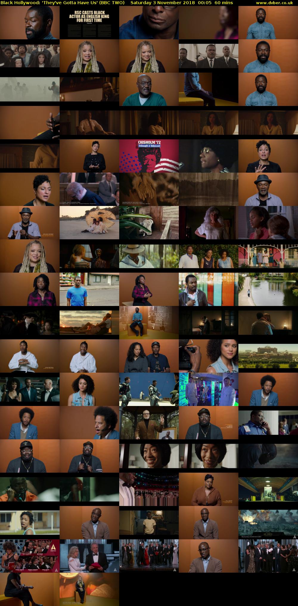 Black Hollywood: 'They've Gotta Have Us' (BBC TWO) Saturday 3 November 2018 00:05 - 01:05
