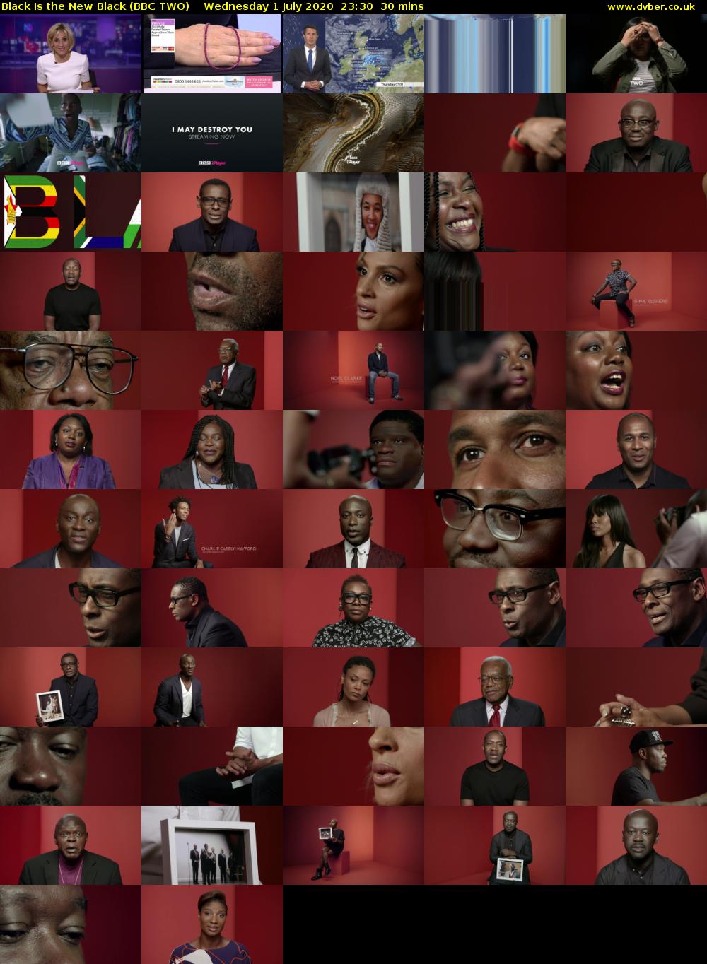 Black Is the New Black (BBC TWO) Wednesday 1 July 2020 23:30 - 00:00