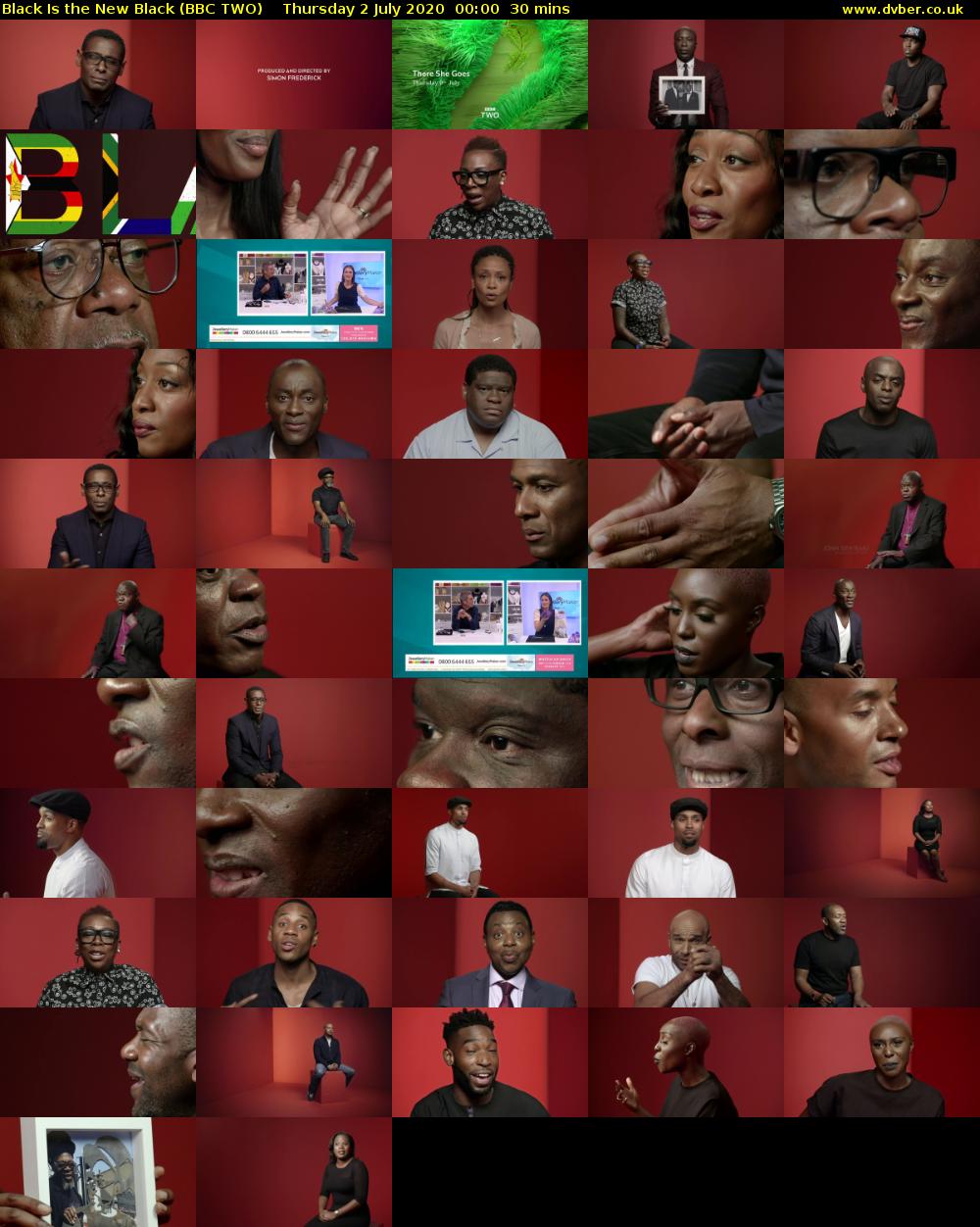 Black Is the New Black (BBC TWO) Thursday 2 July 2020 00:00 - 00:30