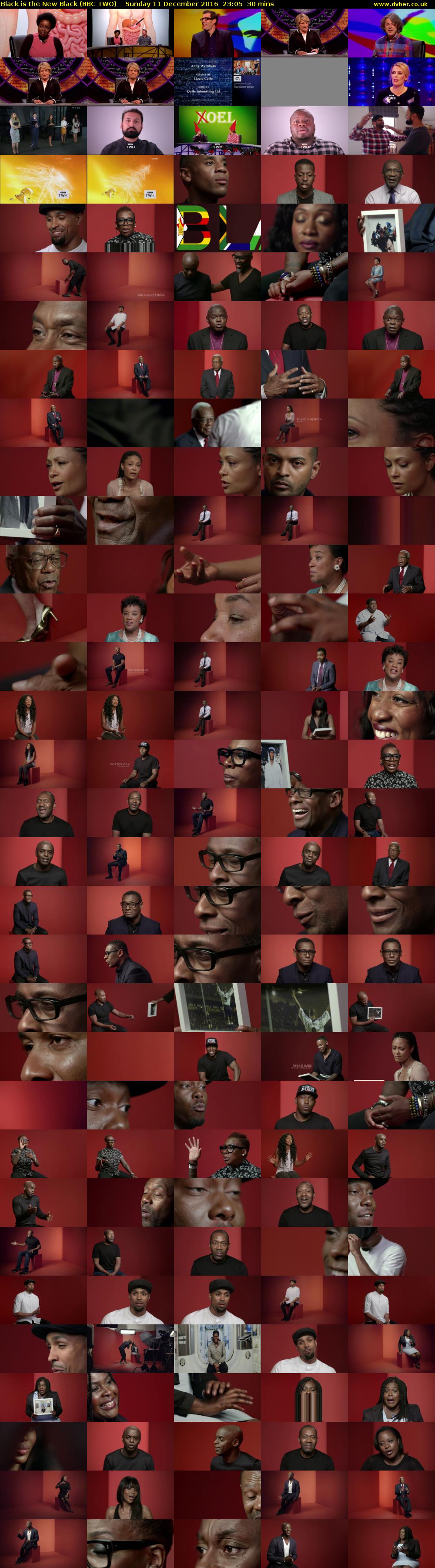 Black is the New Black (BBC TWO) Sunday 11 December 2016 23:05 - 23:35