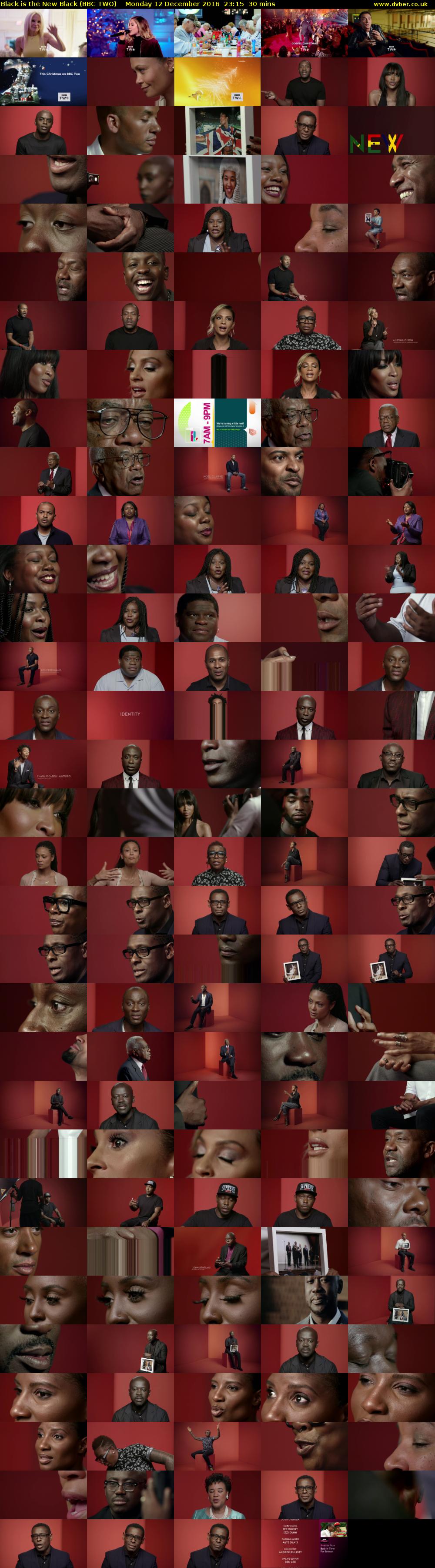 Black is the New Black (BBC TWO) Monday 12 December 2016 23:15 - 23:45
