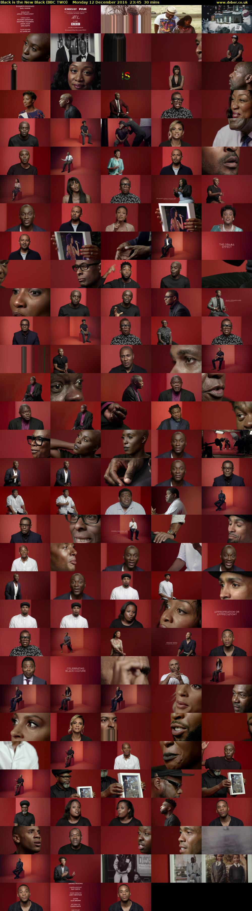 Black is the New Black (BBC TWO) Monday 12 December 2016 23:45 - 00:15