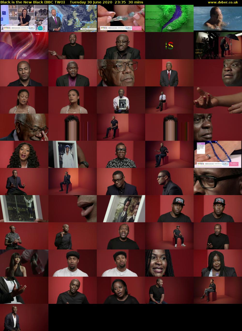 Black is the New Black (BBC TWO) Tuesday 30 June 2020 23:35 - 00:05