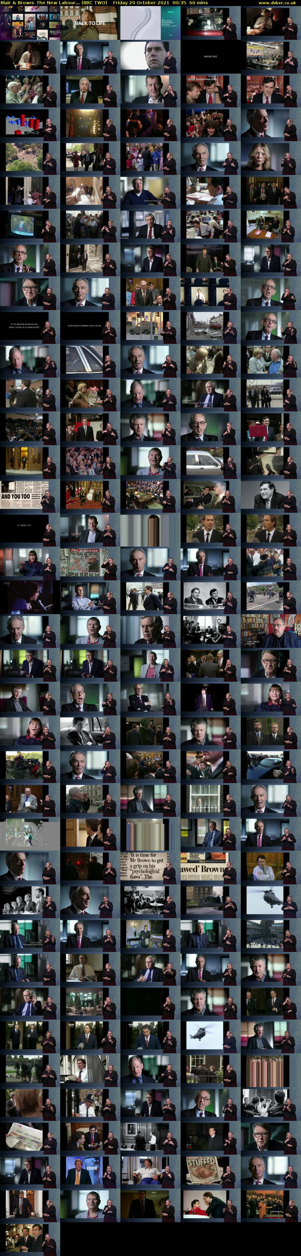 Blair & Brown: The New Labour... (BBC TWO) Friday 29 October 2021 00:35 - 01:35