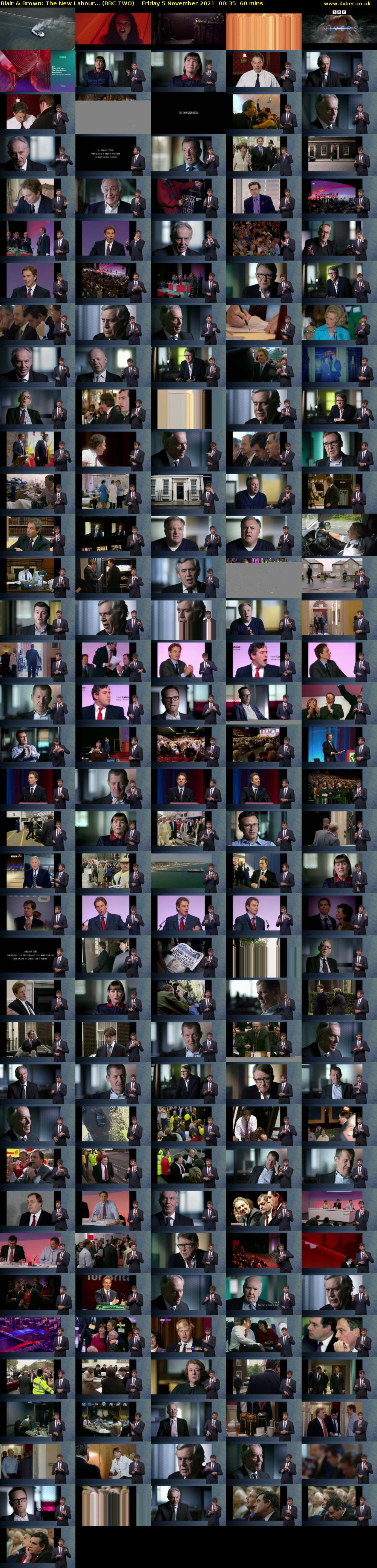 Blair & Brown: The New Labour... (BBC TWO) Friday 5 November 2021 00:35 - 01:35