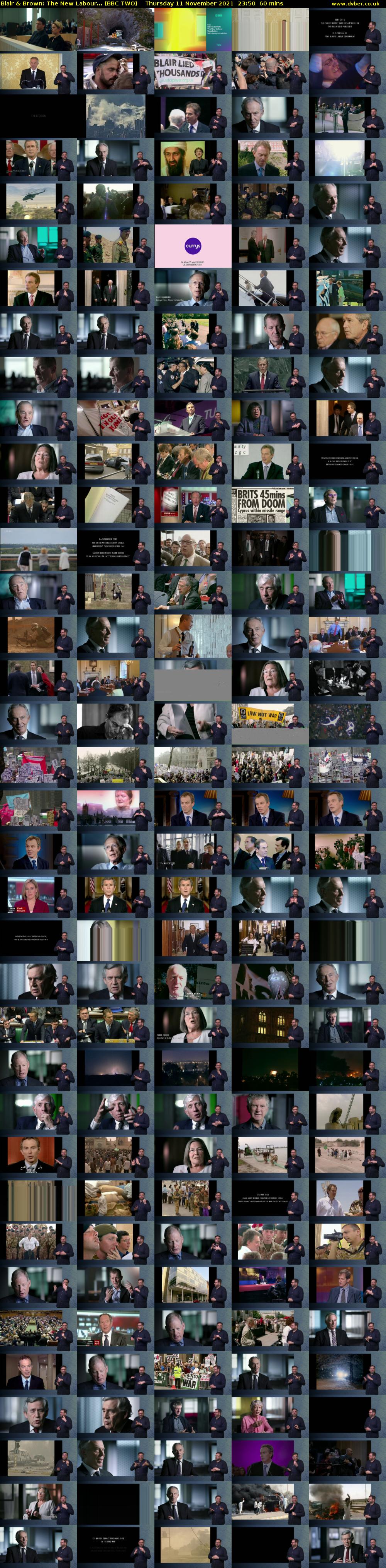 Blair & Brown: The New Labour... (BBC TWO) Thursday 11 November 2021 23:50 - 00:50
