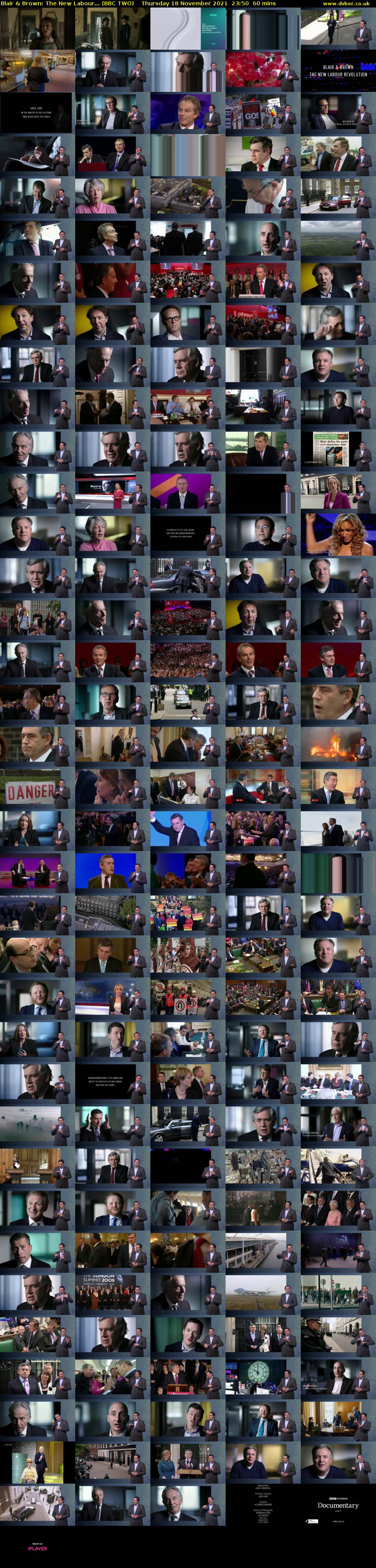 Blair & Brown: The New Labour... (BBC TWO) Thursday 18 November 2021 23:50 - 00:50