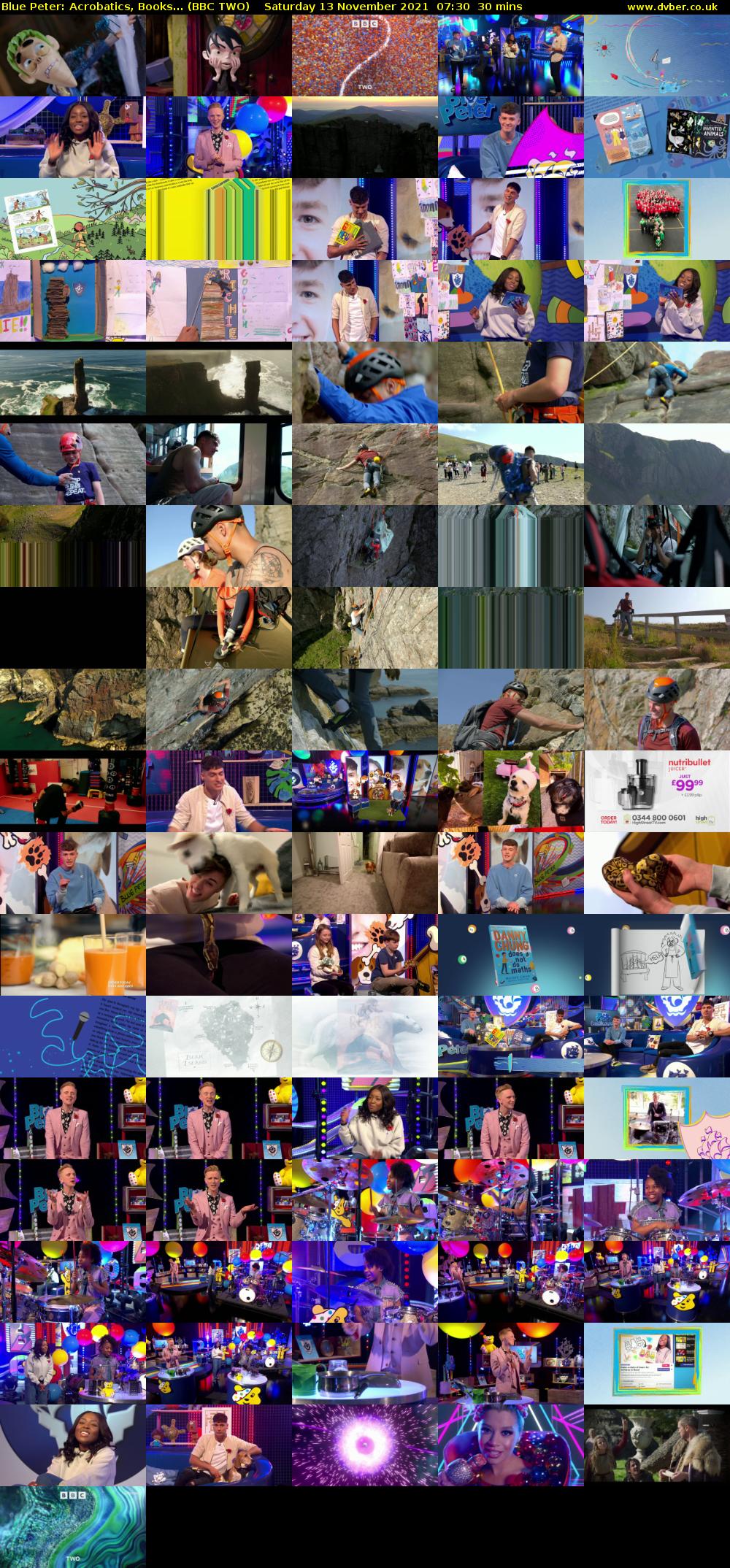 Blue Peter: Acrobatics, Books... (BBC TWO) Saturday 13 November 2021 07:30 - 08:00