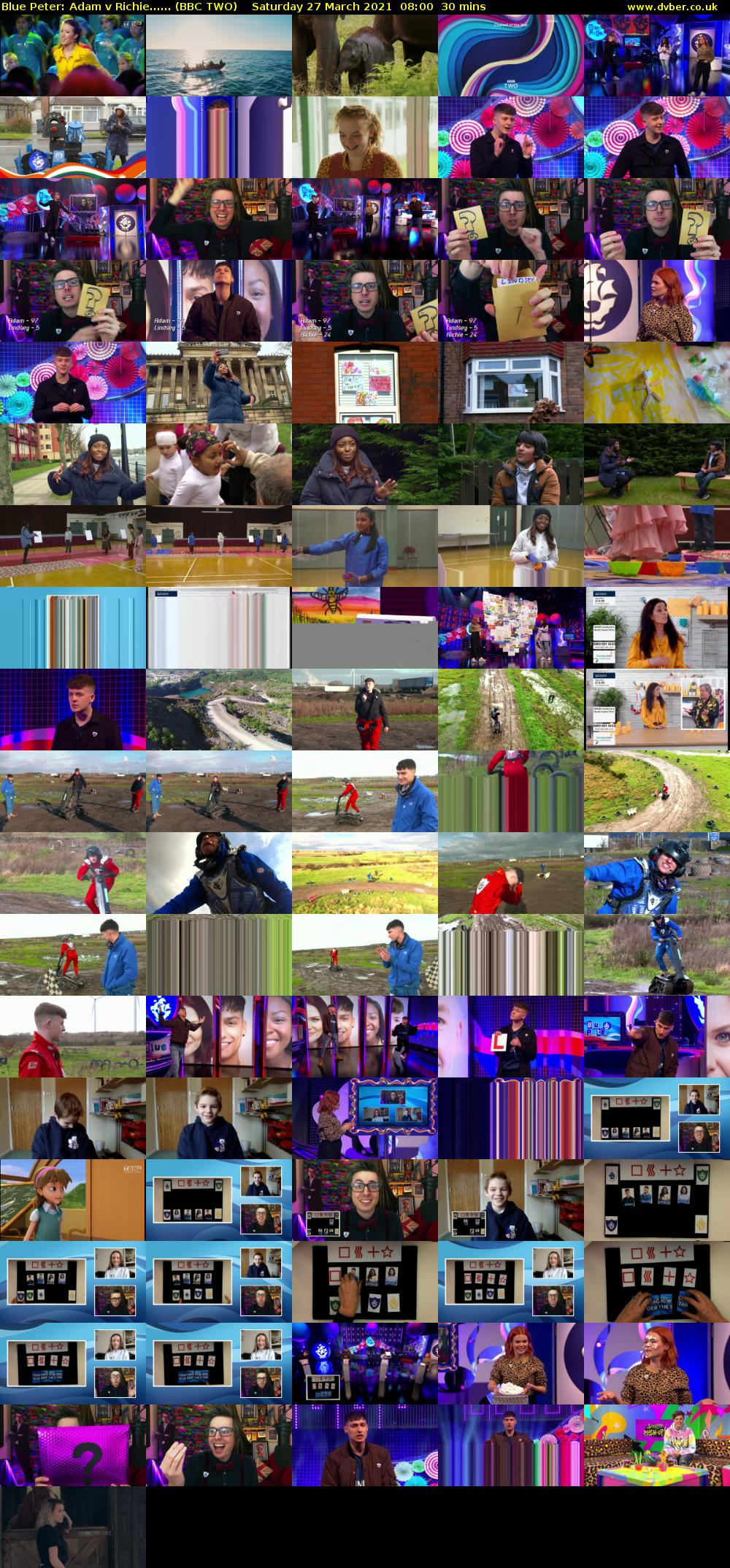 Blue Peter: Adam v Richie...... (BBC TWO) Saturday 27 March 2021 08:00 - 08:30