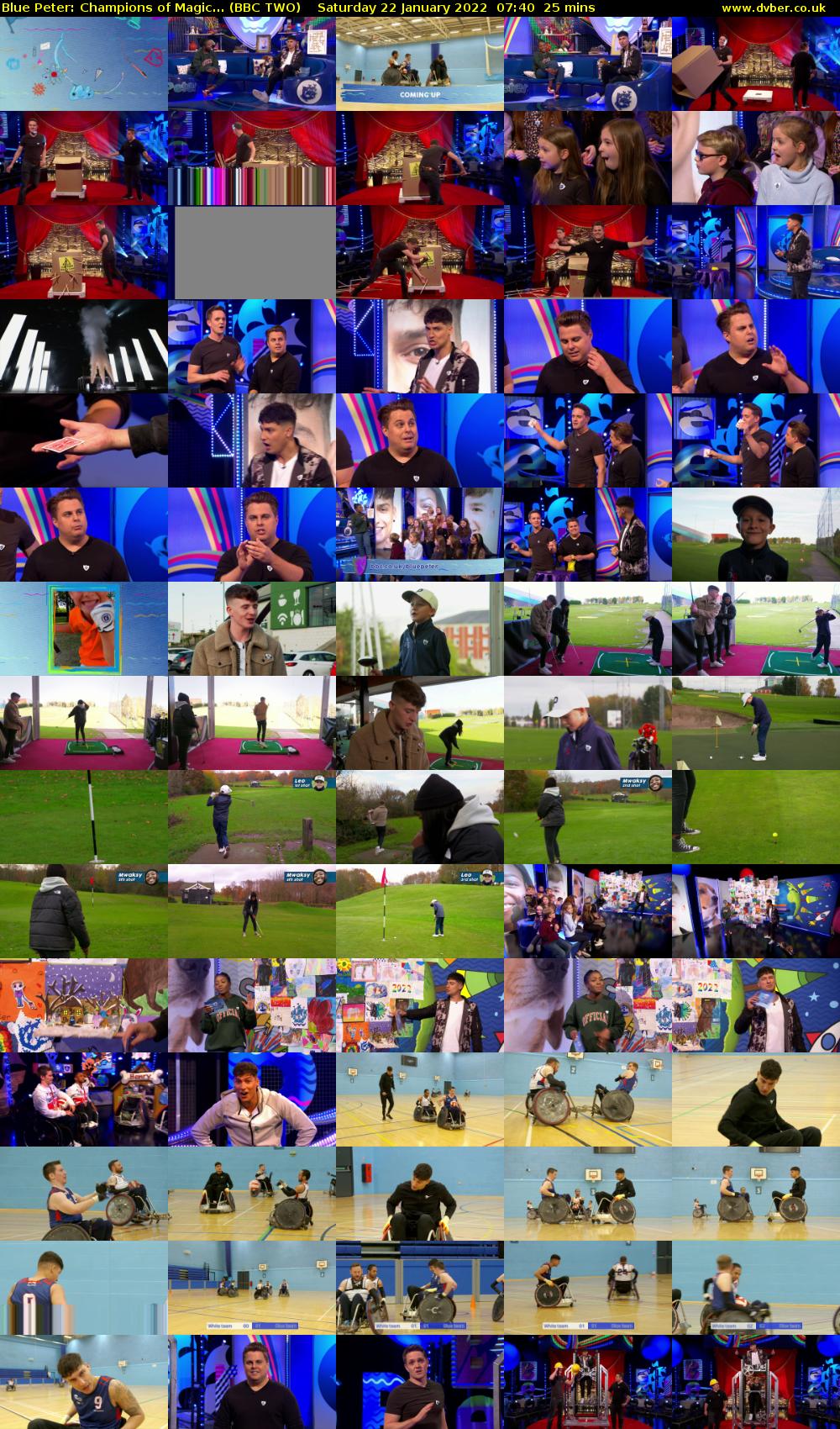 Blue Peter: Champions of Magic... (BBC TWO) Saturday 22 January 2022 07:40 - 08:05