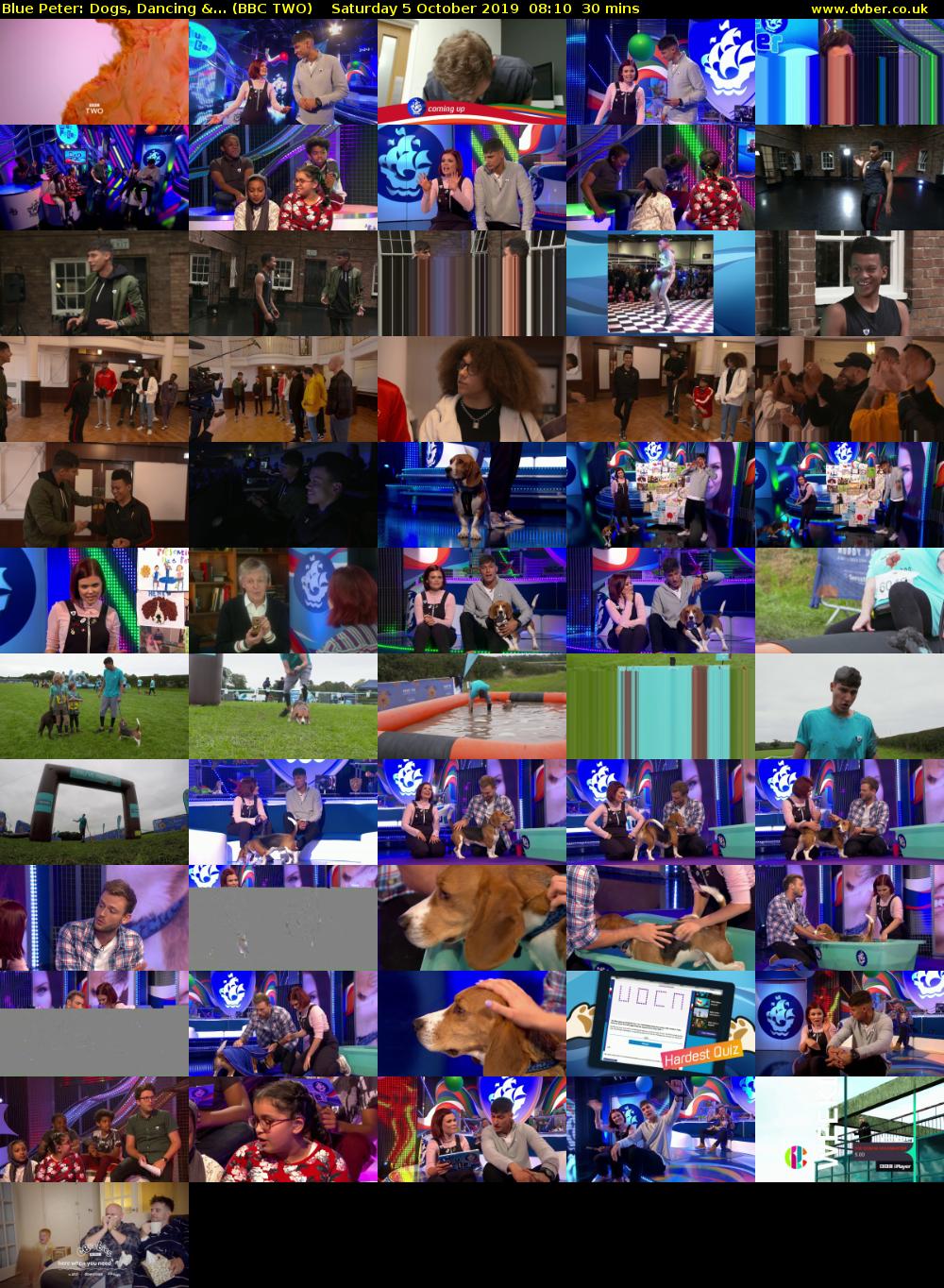 Blue Peter: Dogs, Dancing &... (BBC TWO) Saturday 5 October 2019 08:10 - 08:40