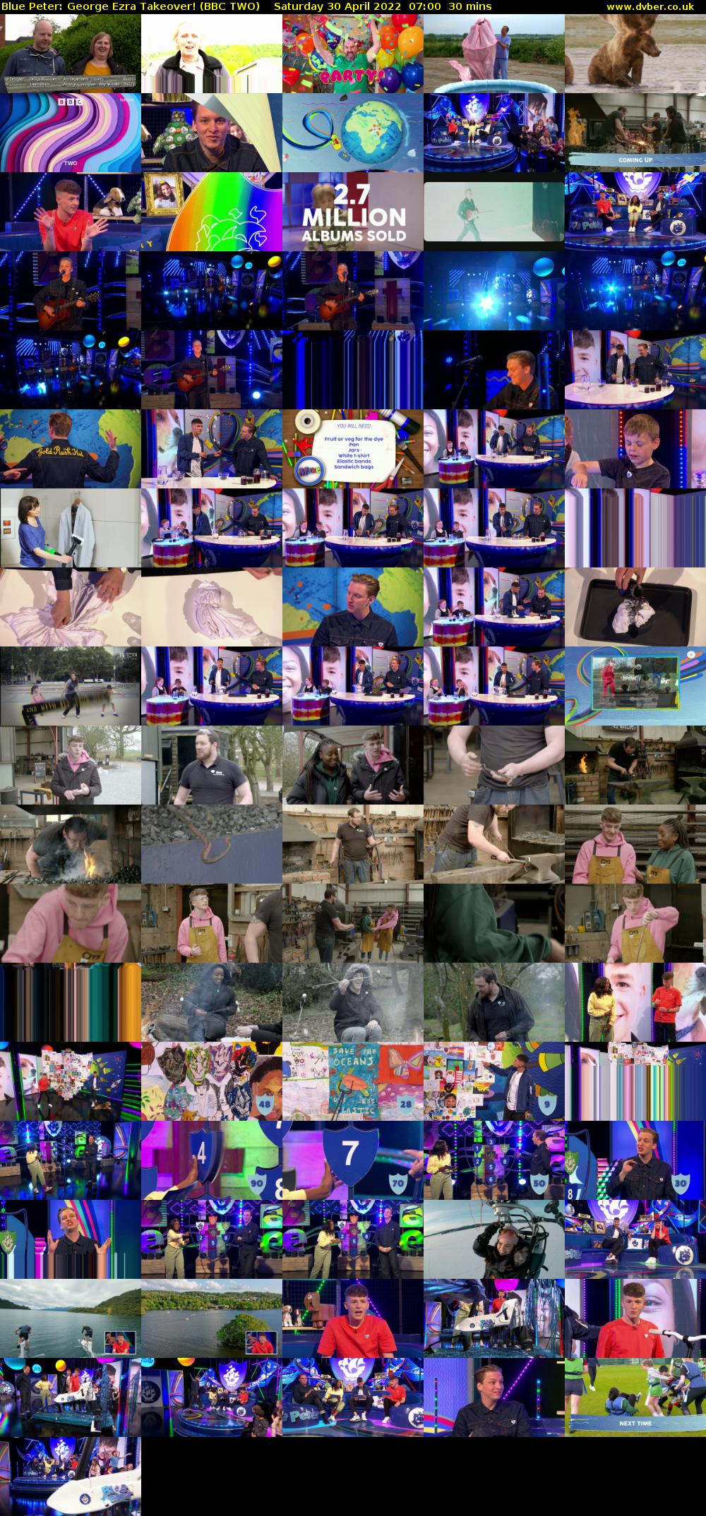 Blue Peter: George Ezra Takeover! (BBC TWO) Saturday 30 April 2022 07:00 - 07:30