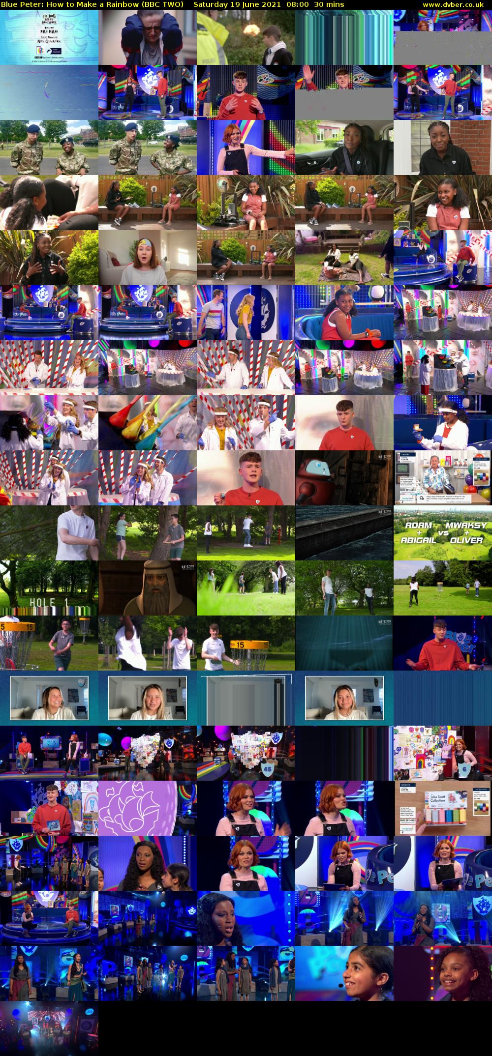 Blue Peter: How to Make a Rainbow (BBC TWO) Saturday 19 June 2021 08:00 - 08:30