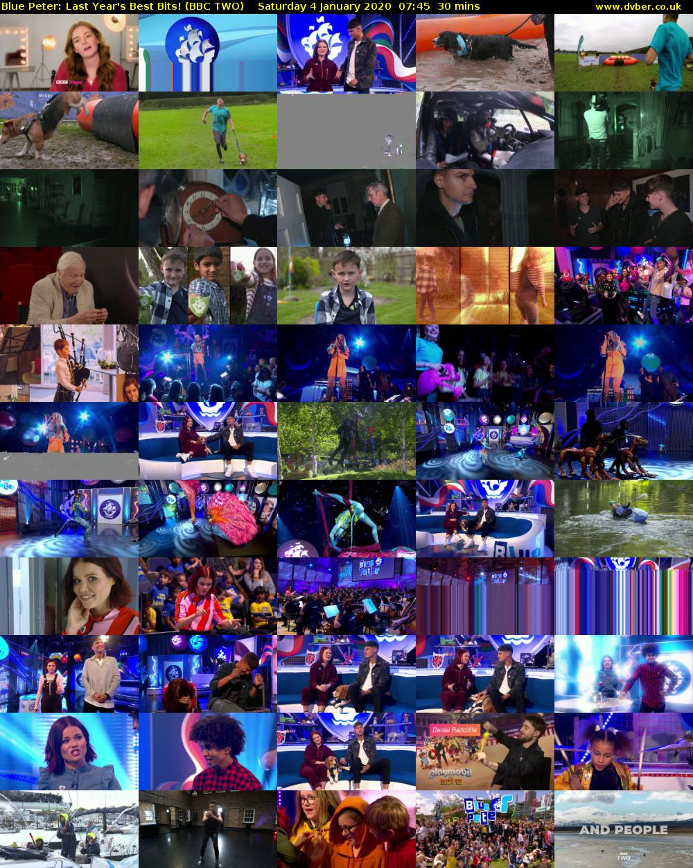 Blue Peter: Last Year's Best Bits! (BBC TWO) Saturday 4 January 2020 07:45 - 08:15