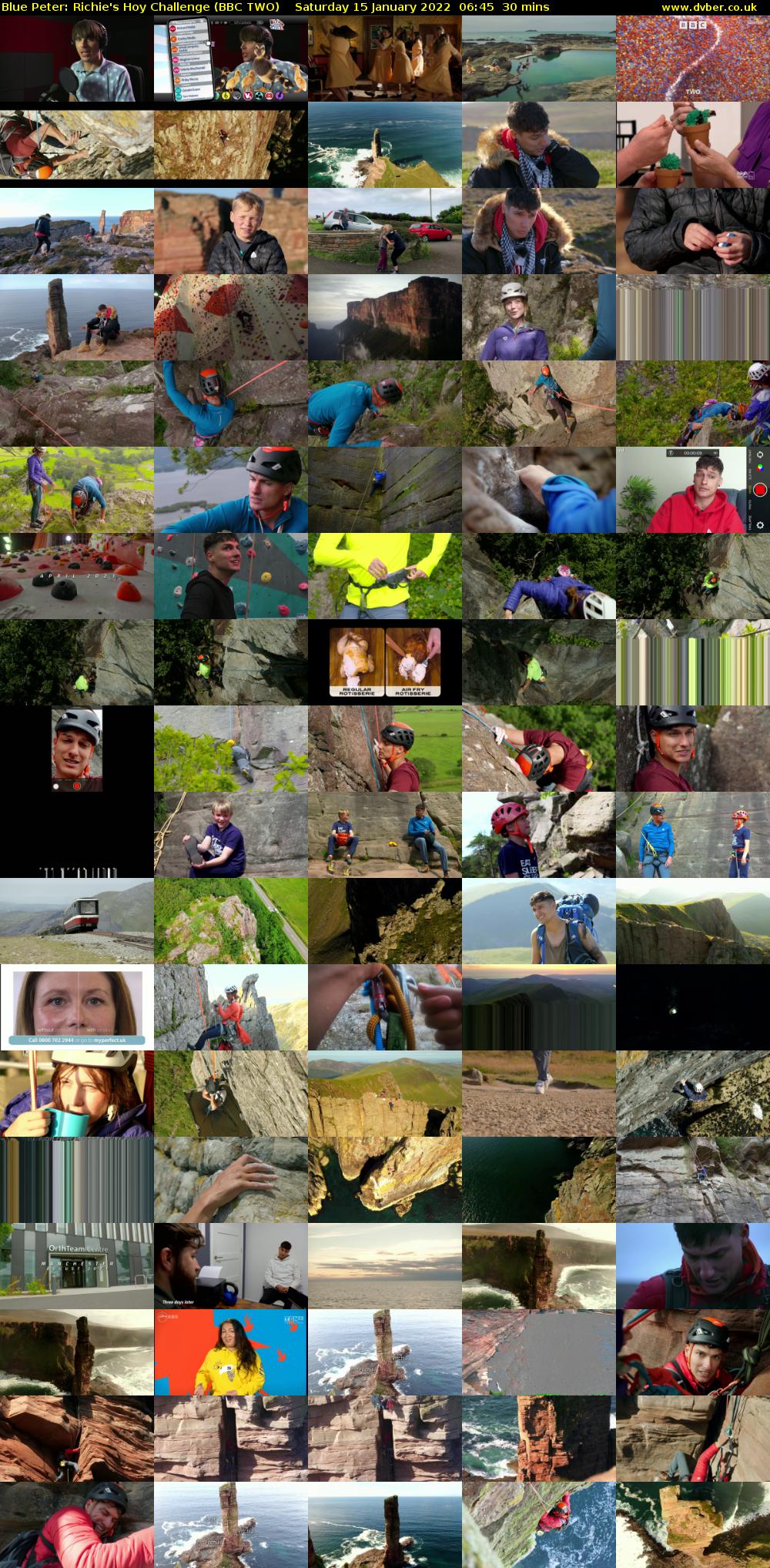 Blue Peter: Richie's Hoy Challenge (BBC TWO) Saturday 15 January 2022 06:45 - 07:15