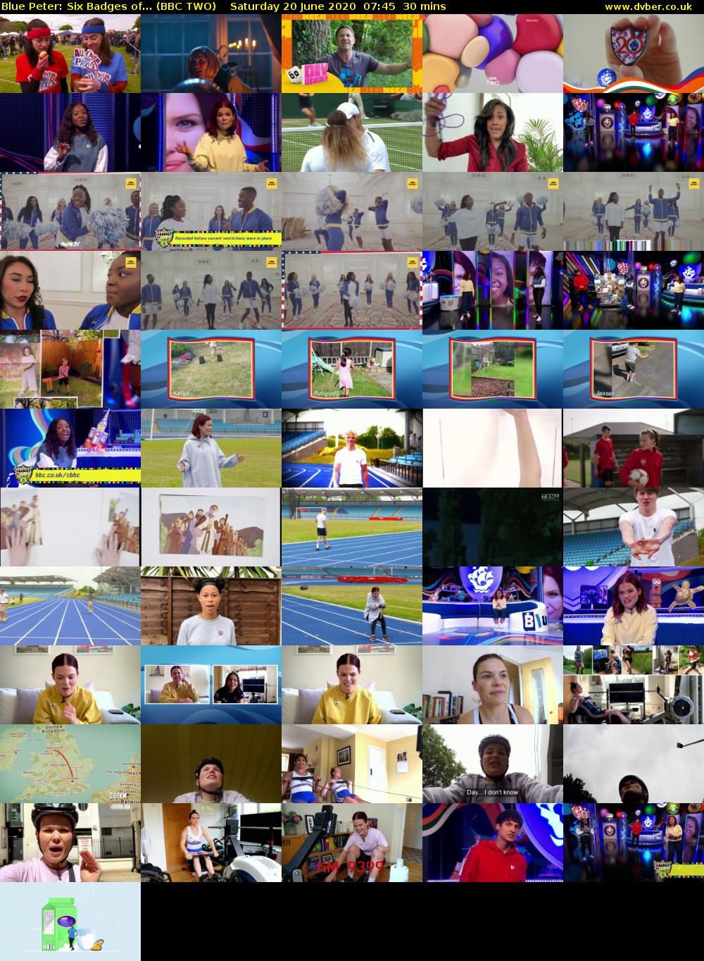 Blue Peter: Six Badges of... (BBC TWO) Saturday 20 June 2020 07:45 - 08:15