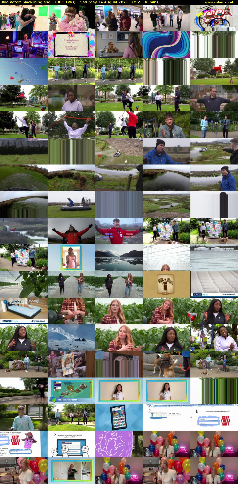 Blue Peter: Slacklining and... (BBC TWO) Saturday 14 August 2021 07:55 - 08:25