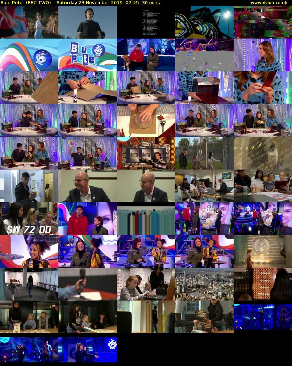 Blue Peter (BBC TWO) Saturday 23 November 2019 07:25 - 07:55