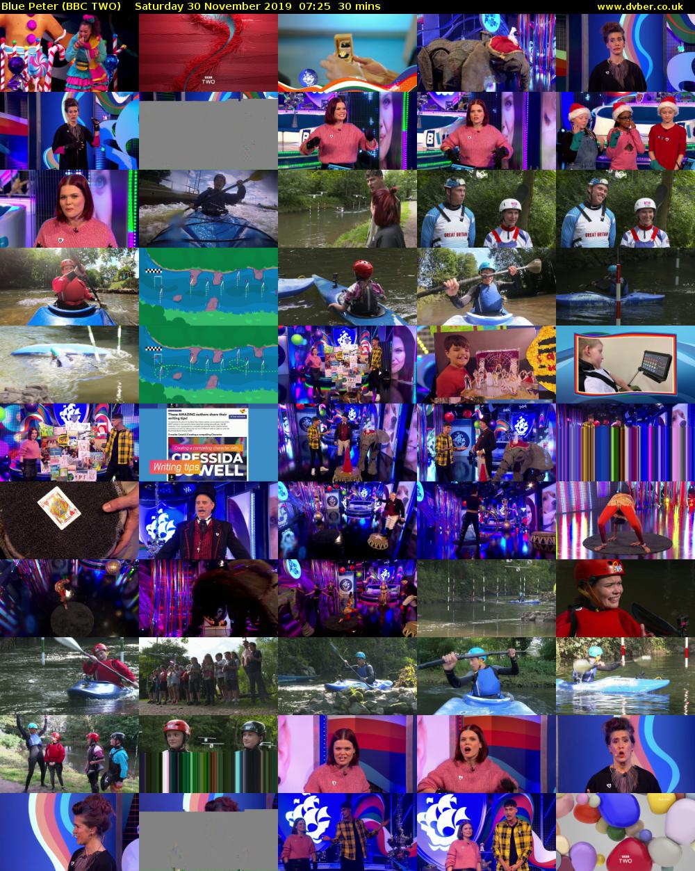 Blue Peter (BBC TWO) Saturday 30 November 2019 07:25 - 07:55