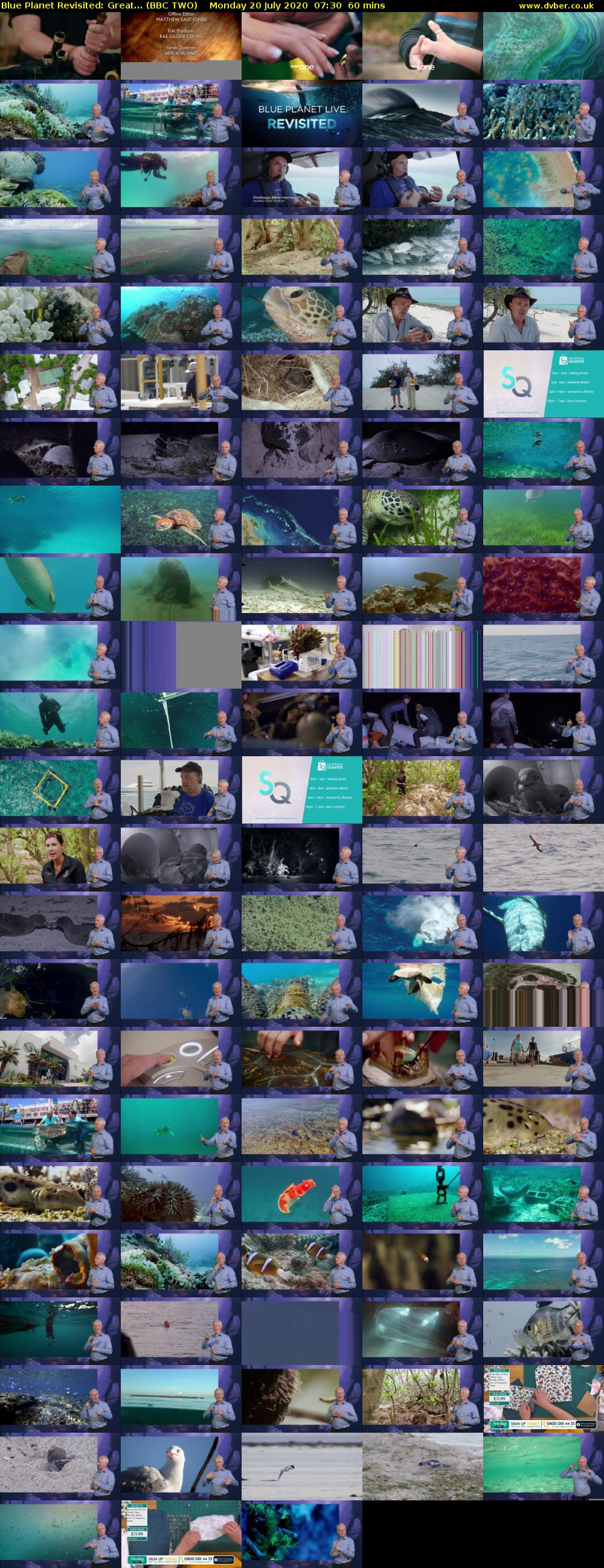 Blue Planet Revisited: Great... (BBC TWO) Monday 20 July 2020 07:30 - 08:30