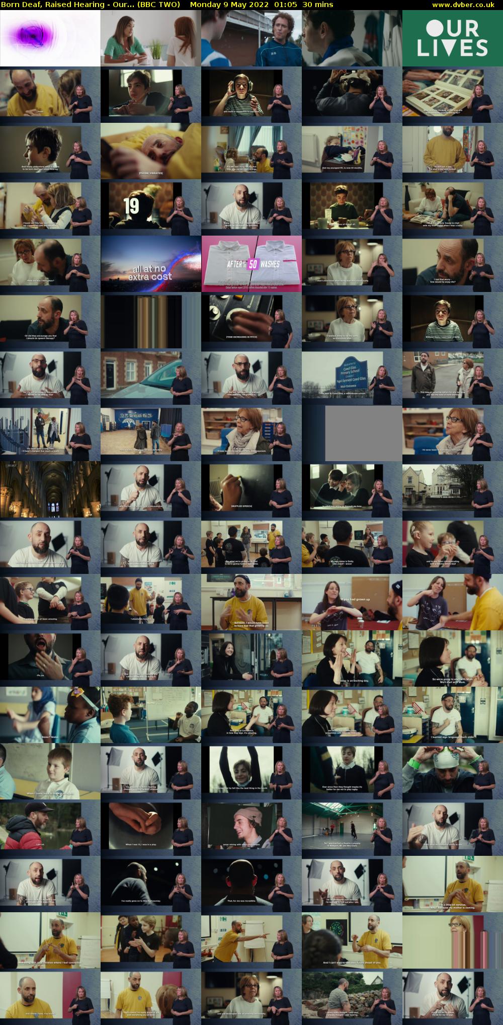 Born Deaf, Raised Hearing - Our... (BBC TWO) Monday 9 May 2022 01:05 - 01:35