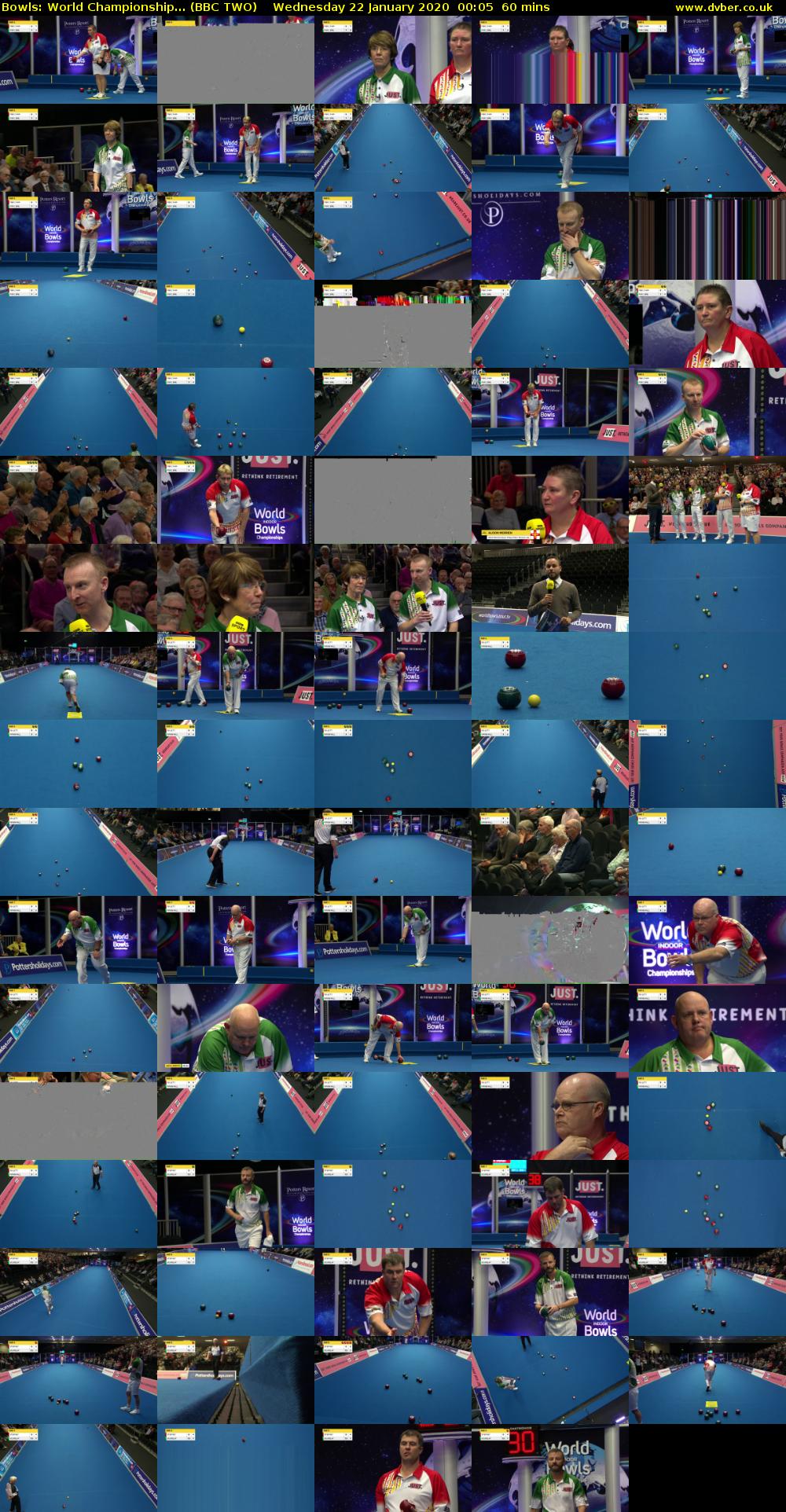 Bowls: World Championship... (BBC TWO) Wednesday 22 January 2020 00:05 - 01:05