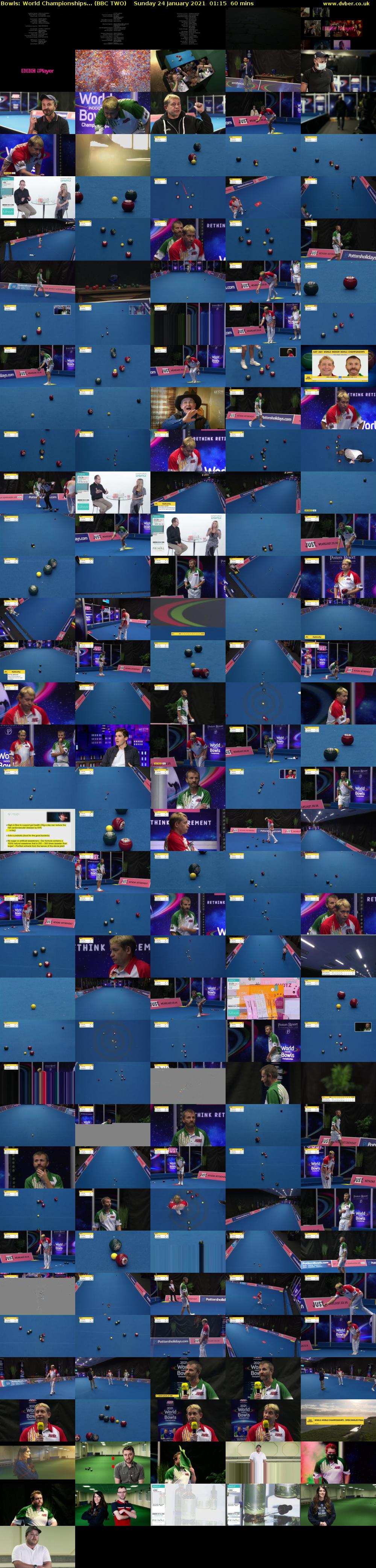 Bowls: World Championships... (BBC TWO) Sunday 24 January 2021 01:15 - 02:15