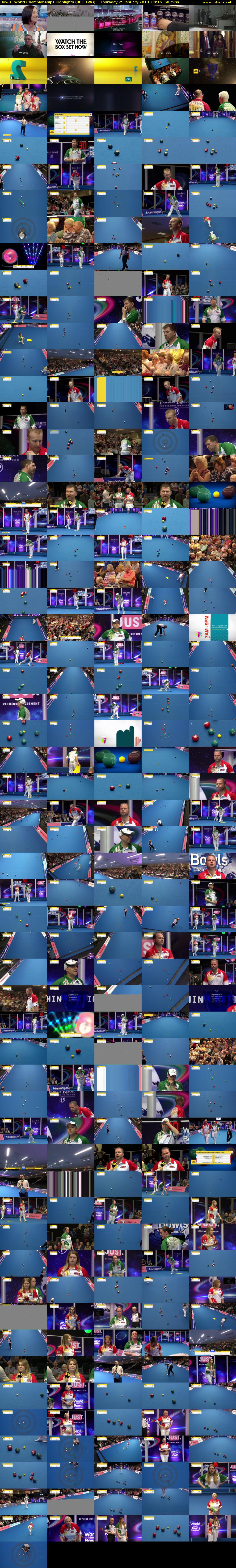 Bowls: World Championships Highlights (BBC TWO) Thursday 25 January 2018 00:15 - 01:15