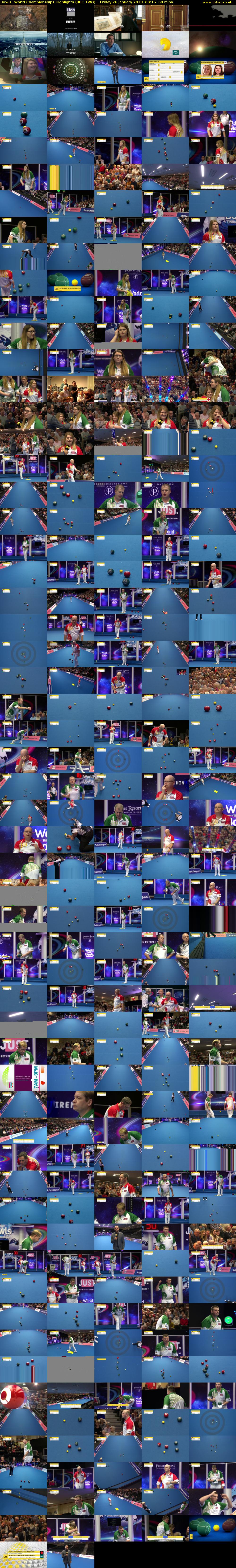 Bowls: World Championships Highlights (BBC TWO) Friday 26 January 2018 00:15 - 01:15