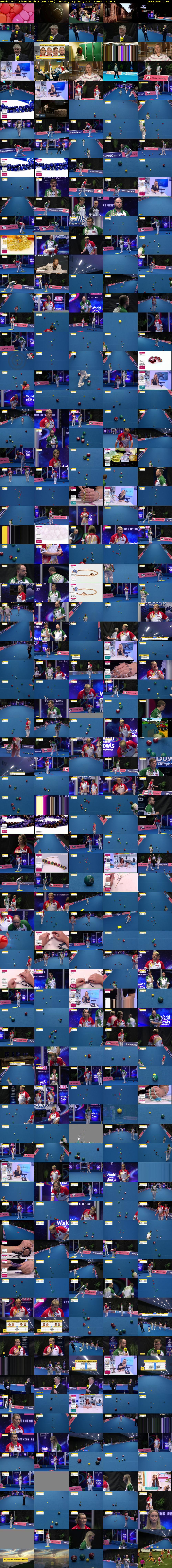 Bowls: World Championships (BBC TWO) Monday 18 January 2021 15:00 - 17:15