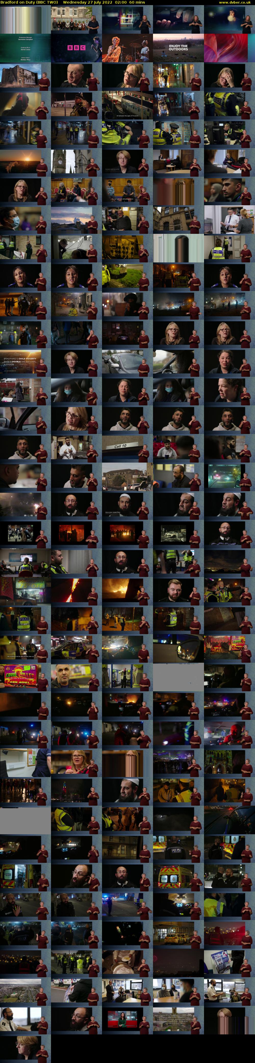 Bradford on Duty (BBC TWO) Wednesday 27 July 2022 02:00 - 03:00