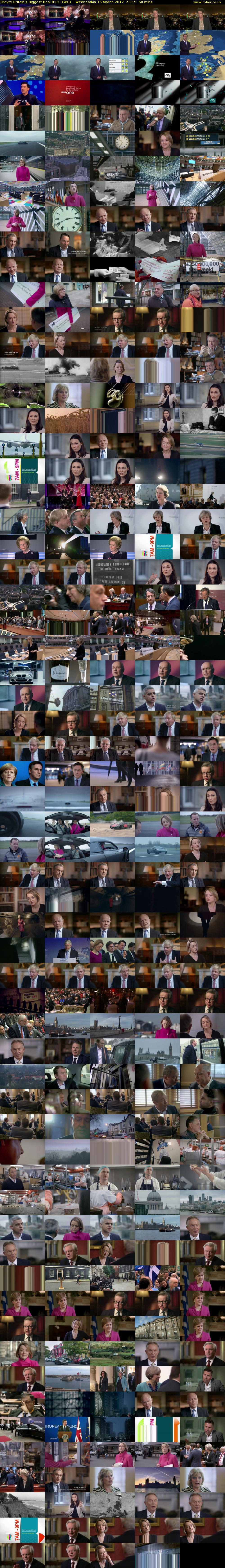 Brexit: Britain's Biggest Deal (BBC TWO) Wednesday 15 March 2017 23:15 - 00:15