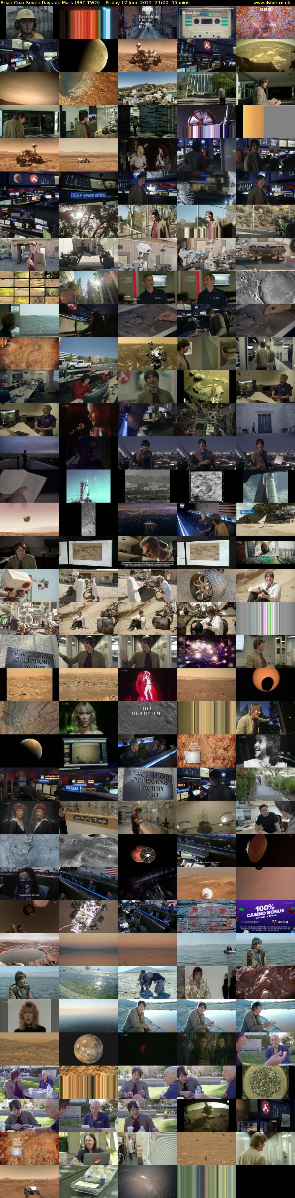 Brian Cox: Seven Days on Mars (BBC TWO) Friday 17 June 2022 21:00 - 22:30