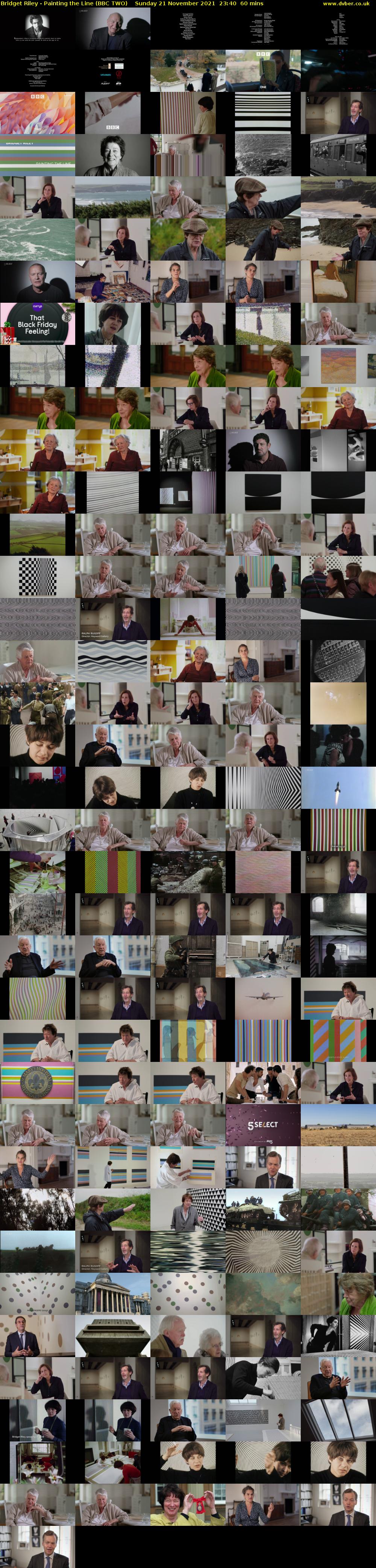 Bridget Riley - Painting the Line (BBC TWO) Sunday 21 November 2021 23:40 - 00:40