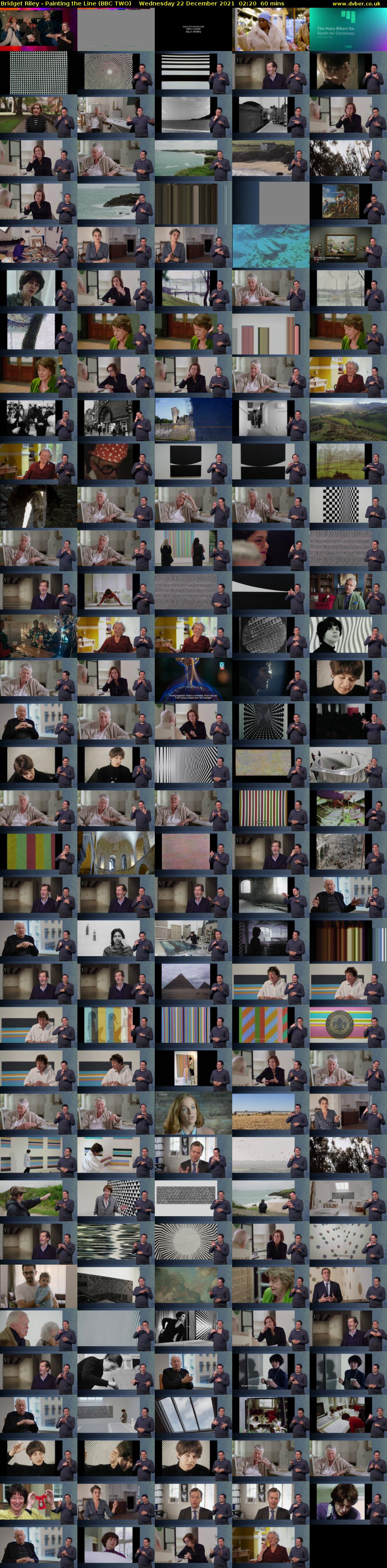 Bridget Riley - Painting the Line (BBC TWO) Wednesday 22 December 2021 02:20 - 03:20
