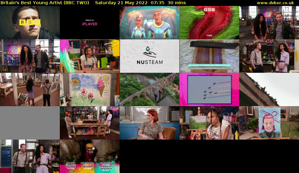 Britain's Best Young Artist (BBC TWO) Saturday 21 May 2022 07:35 - 08:05