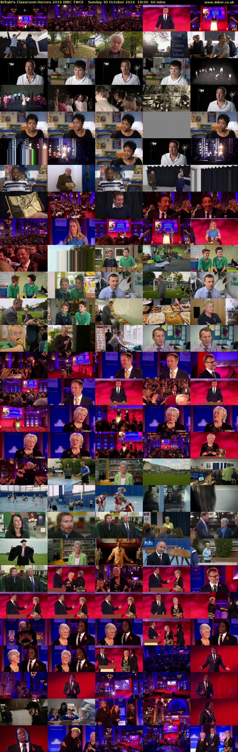 Britain's Classroom Heroes 2016 (BBC TWO) Sunday 30 October 2016 18:00 - 19:00